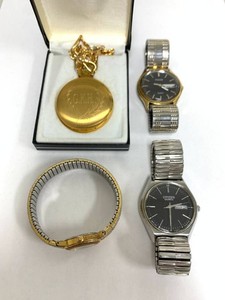 Citizen and Pulsar Wristwatches with Colibri Pocket Watch Lot