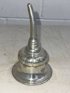 Vintage Silverplate Narrow Spout Filling Funnel Decorative Metal