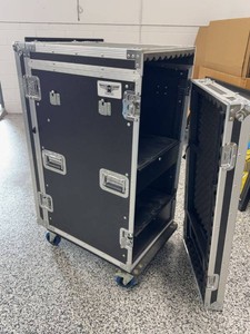EWI Tourcase Rolling Flight Rack Case Cabinet w Shelves & Casters