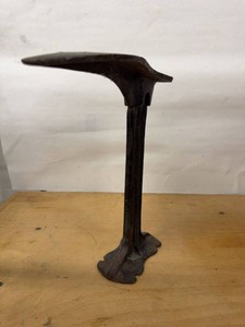 Antique Cast Iron Cobbler Shoe Last Stand Detachable Foot Anvil