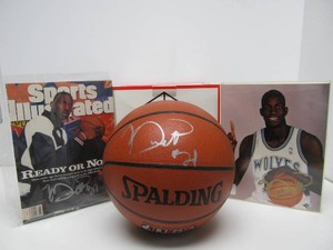 Group of Authentic KEVIN GARNETT Autographed Items - Photo, Basketball &amp Sports Illustrated