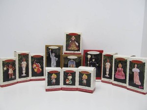 Large Lot of Mint in Box Hallmark Christmas Ornaments #4 - Peanuts, Barbie etc