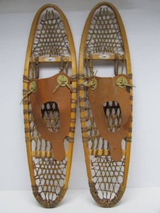 Pair of Good DV Wooden Snowshoes #1 - 10x36