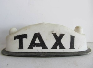 Vintage 1960s era TAXI Car Topper