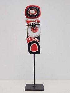 Very Cool Signed Abstract Ceramic Sculpture