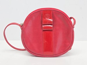 Genuine Designer FENDI Read Leather Handbag  Purse - Made in Italy