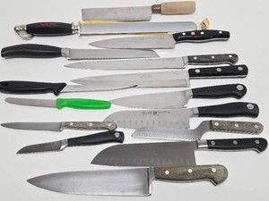 Lot of Assorted Quality Cooking  Chefs Knives