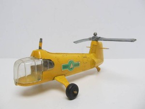 Old Vintage Cast Metal HUBLEY Forest Ranger Rescue Helicopter