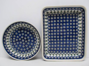 2 Boleslawiec Poland Ceramic Serving Platters