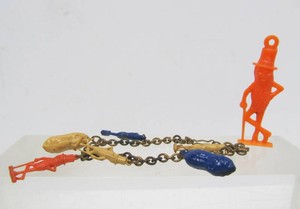 Vintage 1950s era MR PEANUT Charm Bracelet