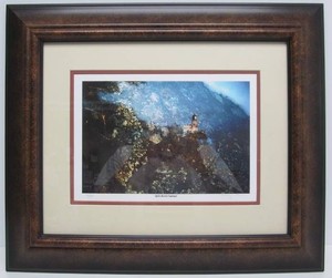 Framed Signed Numbered Lighthouse Print by Marilyn Stevens - Split Rock Fantasy