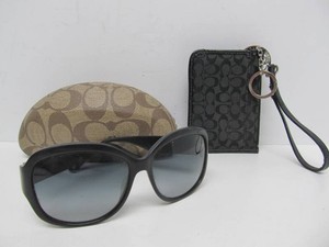 Pair of Genuine COACH Joelle Black Sunglasses wCase