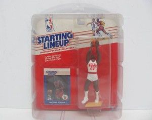 New in Package Unopened MICHAEL JORDAN Starting Lineup Figure wCard or Cards #1