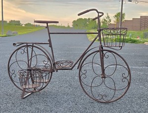 Large Outdoor Metal Bicycle Garden Planter
