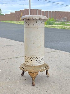 Antique Metal Parlor Heater or Stove