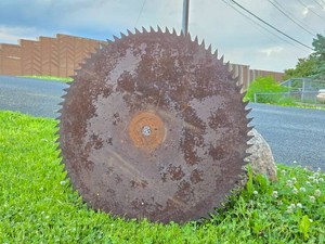 LARGE Antique Sawmill Saw Blade - 31