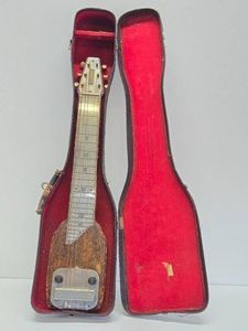 Vintage 1940s era K&ampF Electric Lap Steel Guitar wCase