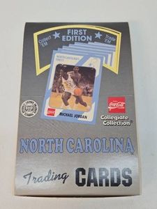 Brand New Box of 1st Edition North Carolina Basketball Trading Cards - Box of 36 Sealed Packs
