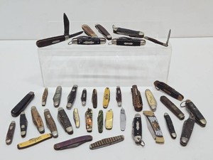 Large Estate Lot of Vintage Pocket Knives