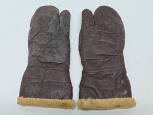 Orig Vintage WW2 era Leather Air Force Winter Choppers  Gloves