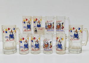 Awesome Vintage 80s Spuds MacKenzie Budweiser Beer Glasses