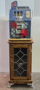 Awesome Original Working 1930s MILLS Castle Front 10 Cent Slot Machine
