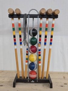 FORSTER Croquet Set wStand - Missing One Mallet