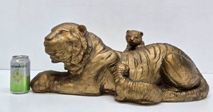 LARGE Vintage Tiger Statue