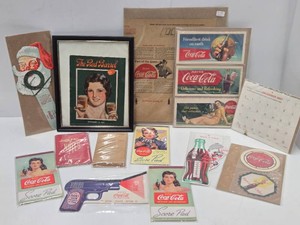 Nice Lot of Old Vintage COCA COLA Advertising Memorabilia