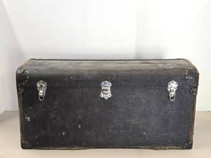 Original Antique 1910s 20s Automobile Trunk