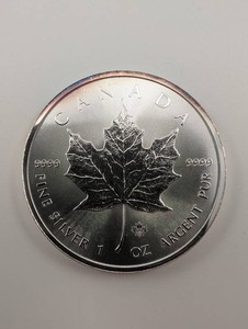 Silver Maple Leaf 1 Oz .9999 Fine Silver 2014
