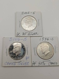 90% Kennedy Half Dollar Proof Set (Lot of 3)