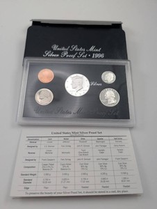 1996 United States Mint Silver Proof Set
