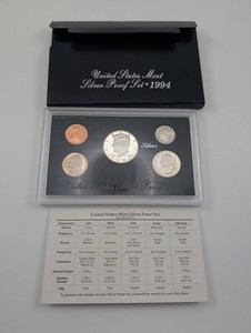 1994 United States Mint Silver Proof Set 5-Piece