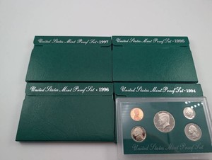 1994-1997 United States Mint Proof Sets (Lot of 4)