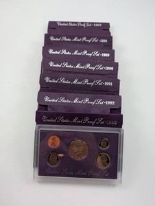 United States Mint Proof Sets 1987-1993 (Lot of 7)