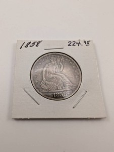 1858 Seated Liberty Half Dollar