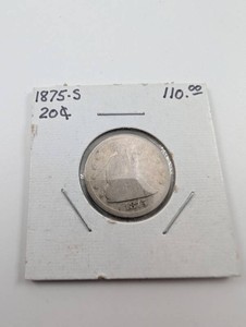 Antique 1875-S Seated Liberty 20 Cent Piece