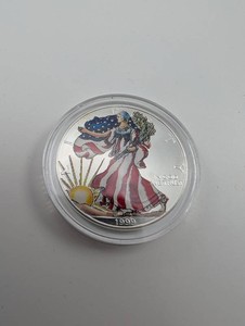 1999 American Silver Eagle One Ounce .999 Fine Silver in Capsule