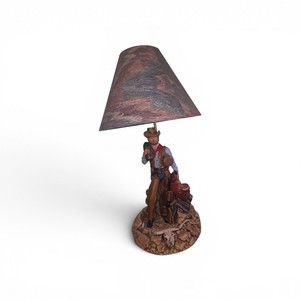 1978 Western Cowboy Sculpture Lamp designed by artist Dan Hughes