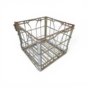 Vintage Metal Milk Crate  Dairy Land Saint Cloud