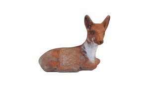 Vintage Concrete Deer Garden Statue