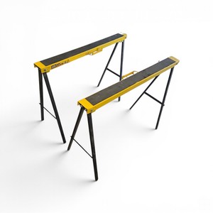 2 Tool Shop Folding Steel Sawhorses