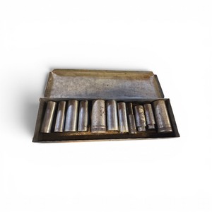 Tool Box with Vintage Sockets