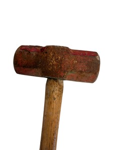 Vintage Long-Handle Double-Face Sledge Hammer