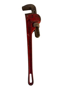 RIDGID 18 Straight Pipe Wrench  Heavy Duty Plumbing Tool