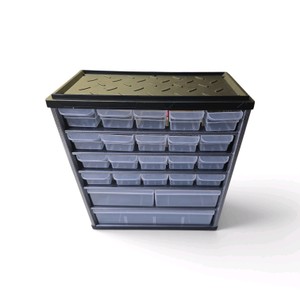 New Storage Compartment Unit with 23 different storage areas great for a garage or crafting or storing items