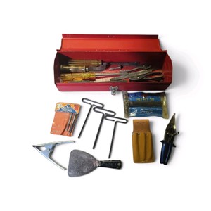 Vintage Toolbox Loaded with Tools