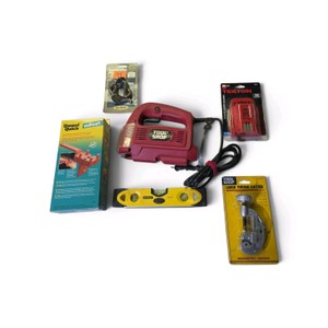 Combo Lot with Jigsaw  New Utility Blades  New Large Tubing Cutter  Stanley Level