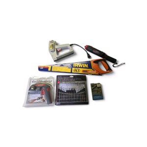 Combo Lot New Hand Tools  Saw  Precision Screwdriver Kit  Power Stapler  ETC